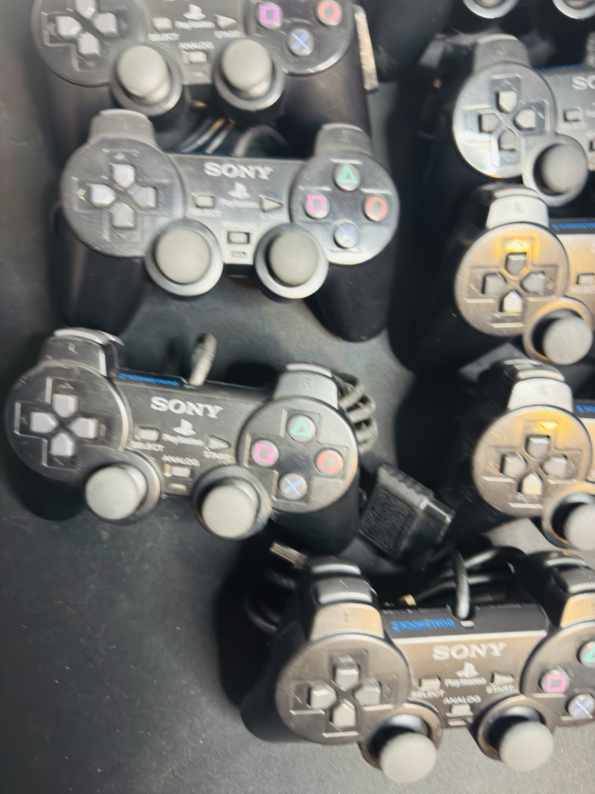 1x OEM Sony PlayStation PS2 Black Dualshock 2 Controller Tested Working