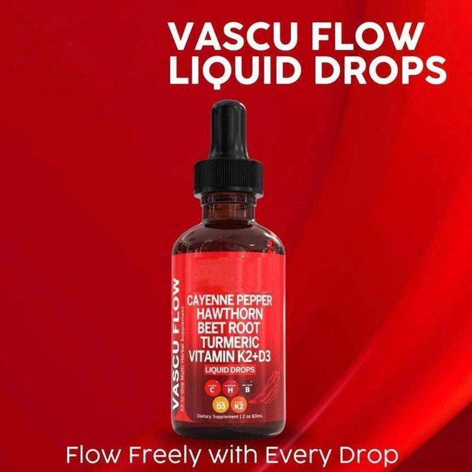 3/2Pack Cayenne Pepper Hawthorn Beet Root Turmeric Vitamin K2+D3 Liquid Drops