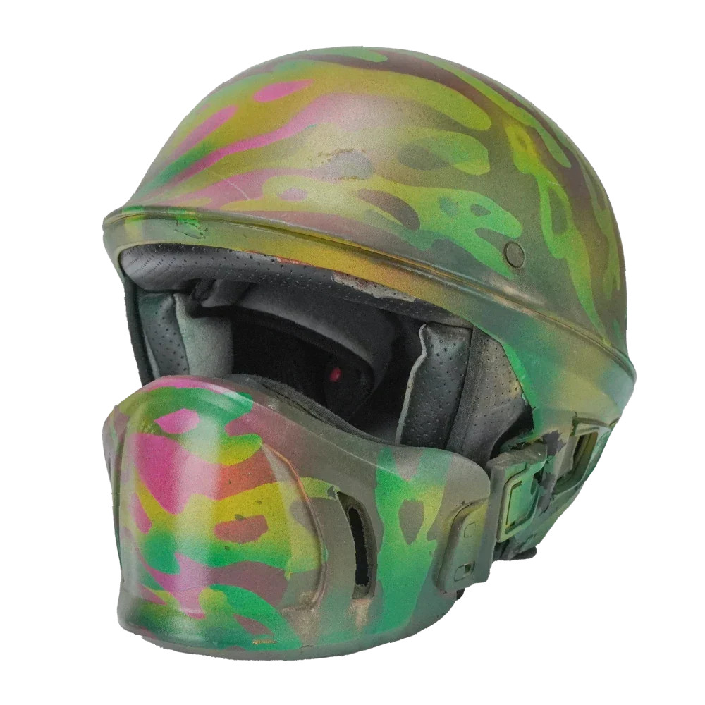 Bell Rogue Motorcycle Helmet w/ Camo Paint Job - Small