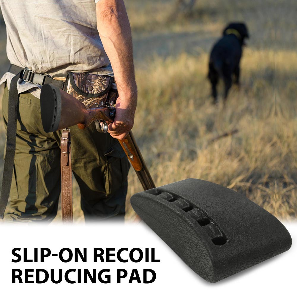 Medium Size Synthetic Latex Rubber Slip-On Recoil Reducing Pad for Shotgun