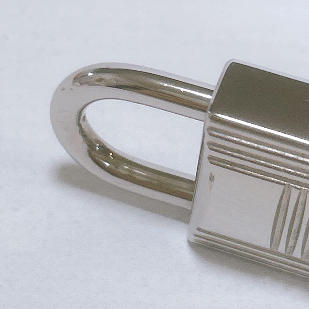 Hermes Silver Cadena Padlock Clochette Set for Accessory elegant D912