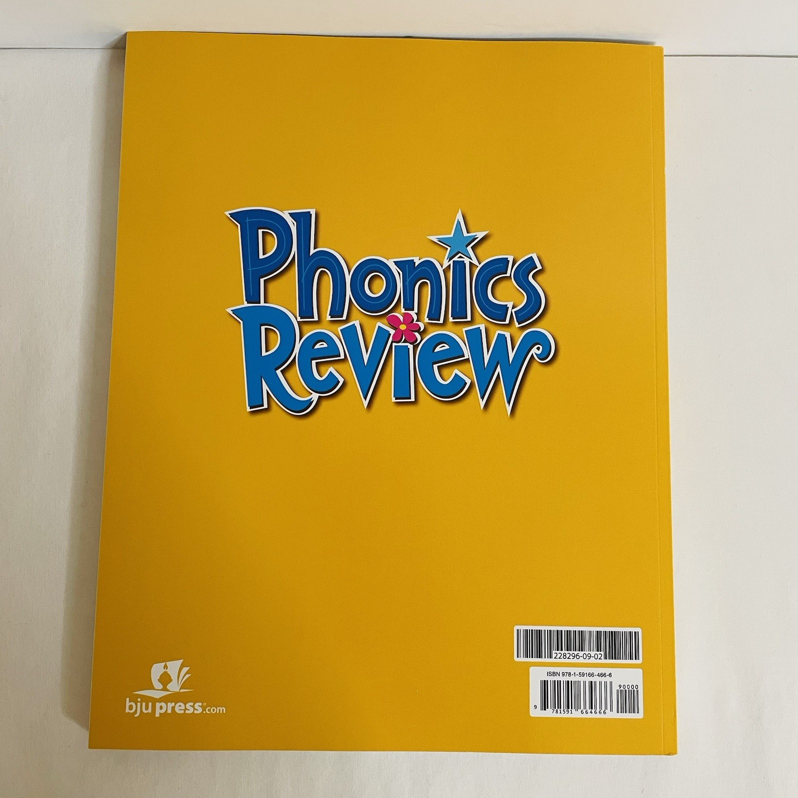 BJU Press Student Phonics Review Workbook Elementary Reading Paperback