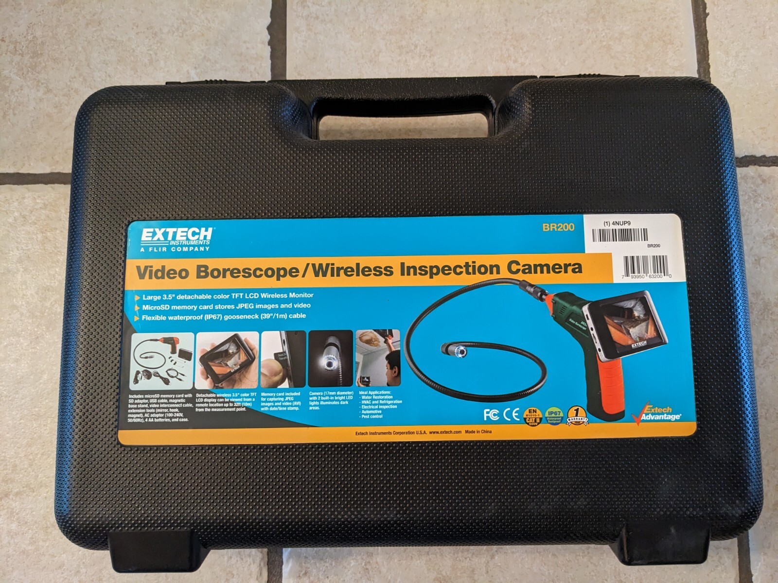 ExTech BR200 Video Borescope/Wireless Inspection Camera
