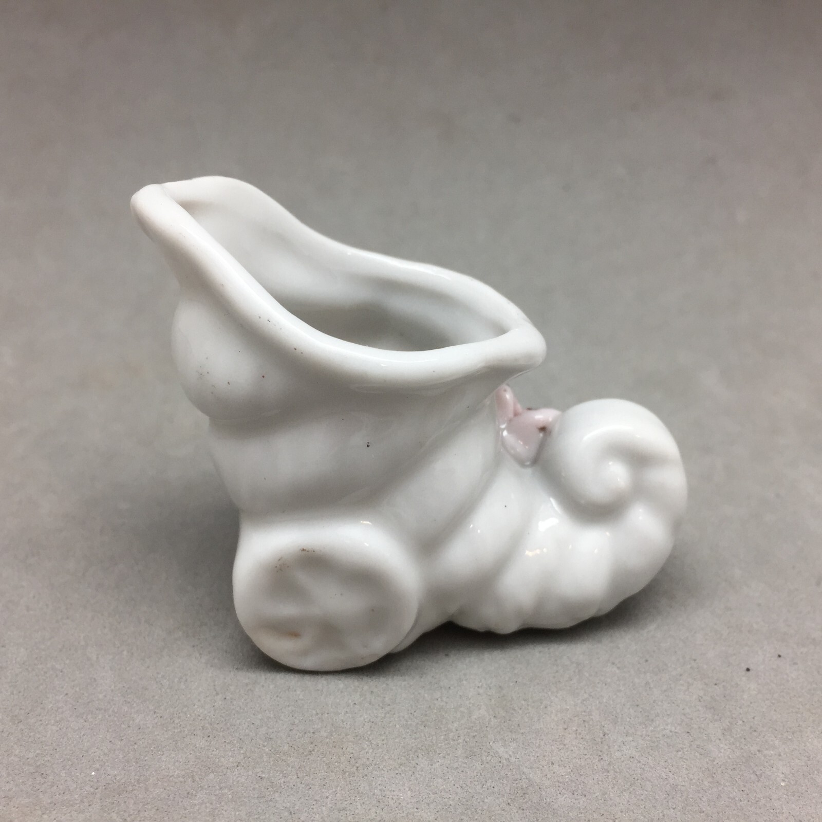 Elf Boot Cornucopia Wheel Barrow Planter Candy Container Figurine Ceramic Jays