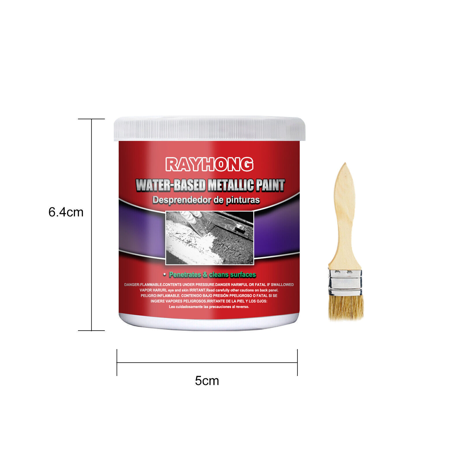 5Pack Car Anti-Rust Chassis Rust Converter Water-Based Metal Surface Rust Remove