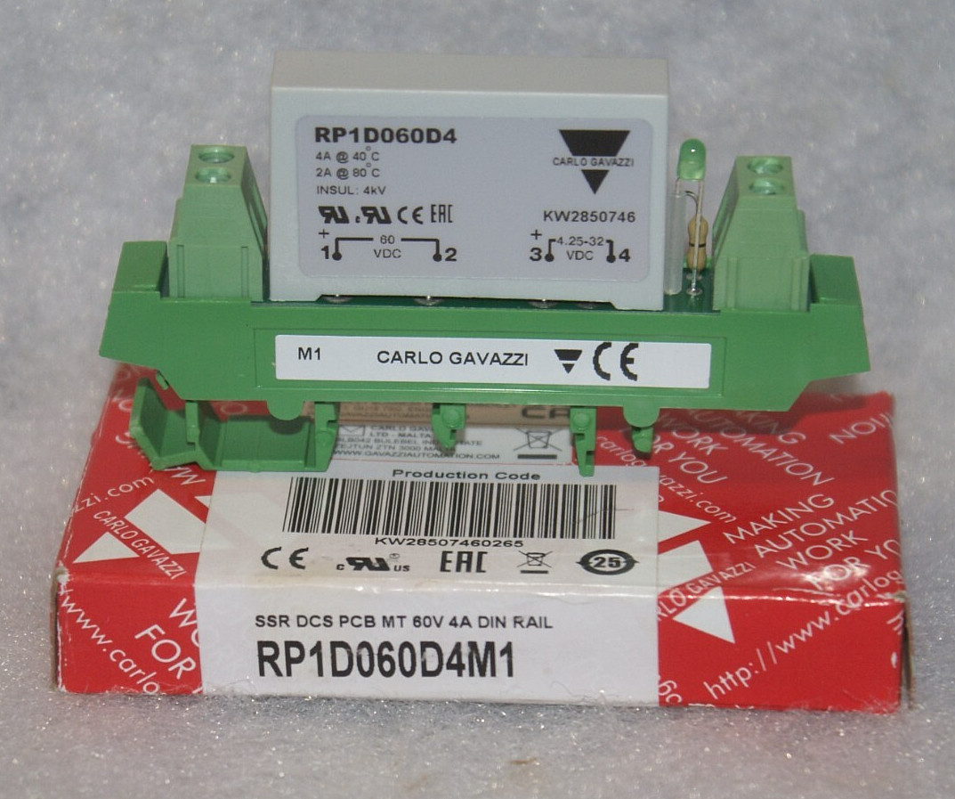 CARLO GAVAZZI RELAY/ RP1D060D4M1 / NEW IN BOX*