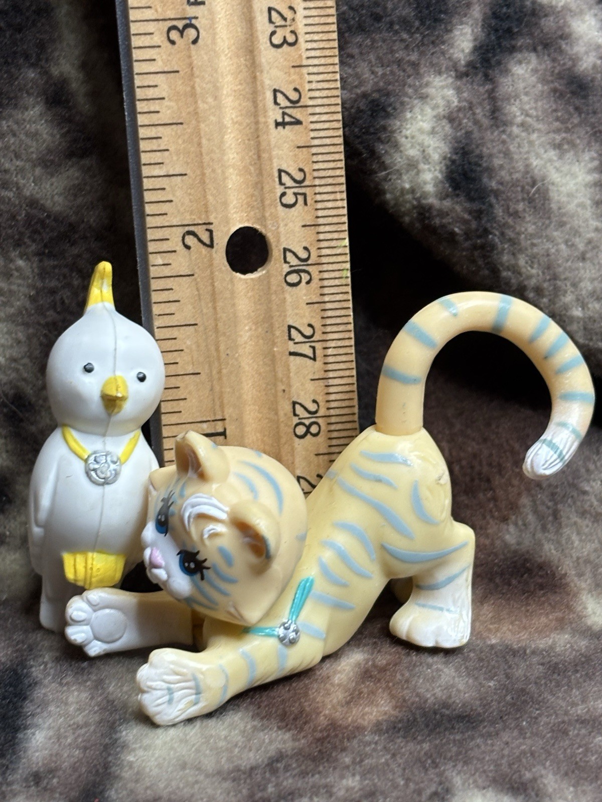 Vtg Kenner Littlest Pet Shop Zoo Baby Nursery Tiger Cockatoo Toy Set 1993