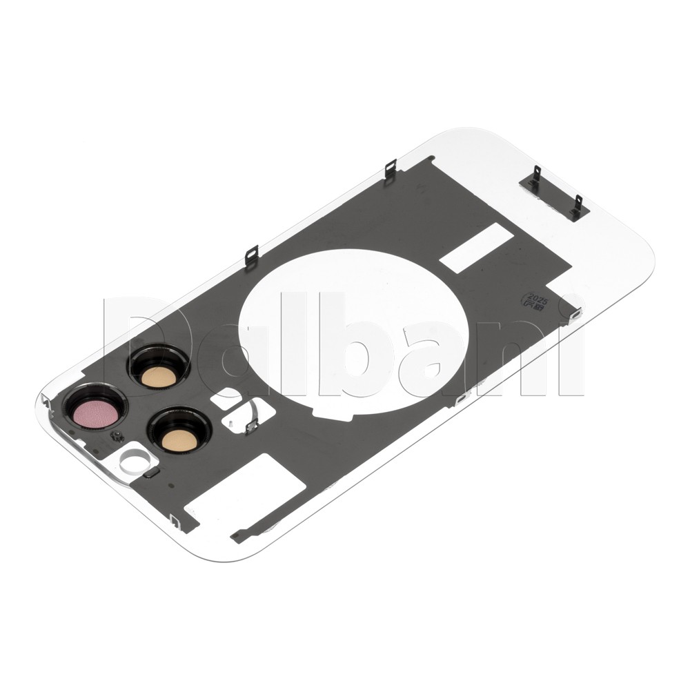 Clear Back Glass Battery Cover for Apple iPhone 16 Pro Transparent
