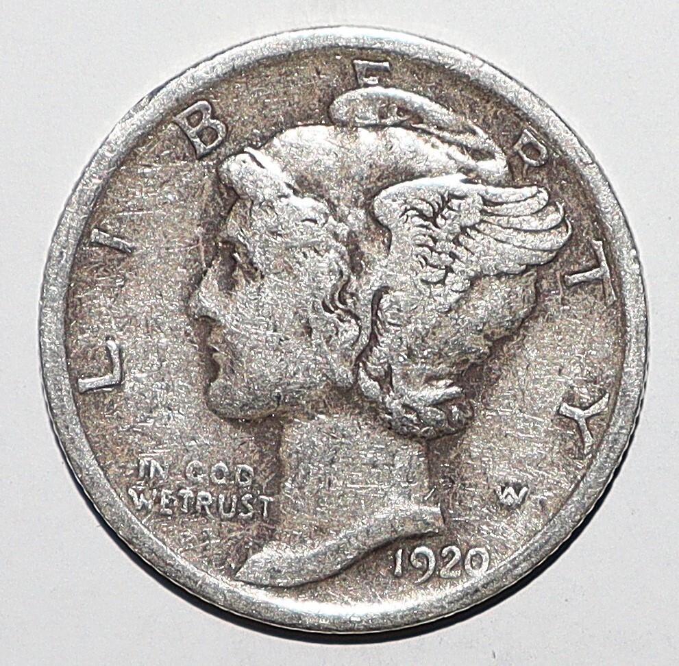 1920 Mercury Dime VF/XF (R97)