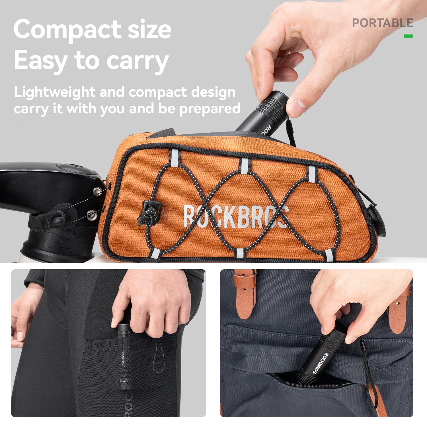 ROCKBROS Two-way Ratchet Wrench Portable Tool Set Magnetic Quick Release+8 Bits