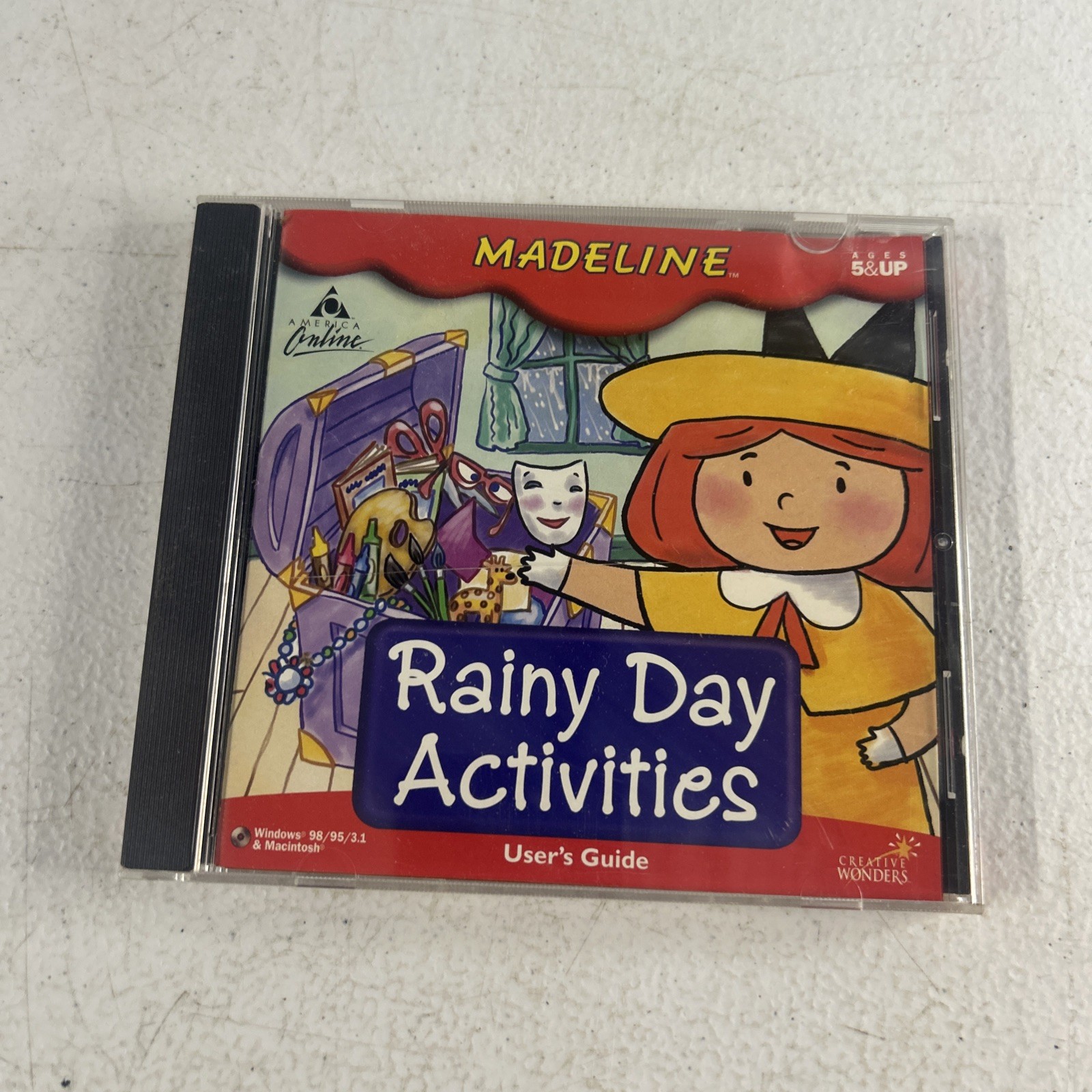 Madeline Rainy Day Activities PC MAC CD learn to paint color draw shapes puzzles