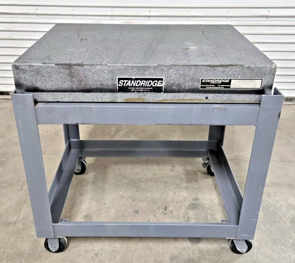 Standridge PRECISION Granite Table Surface Inspection Plate 36" x 24" x 6"