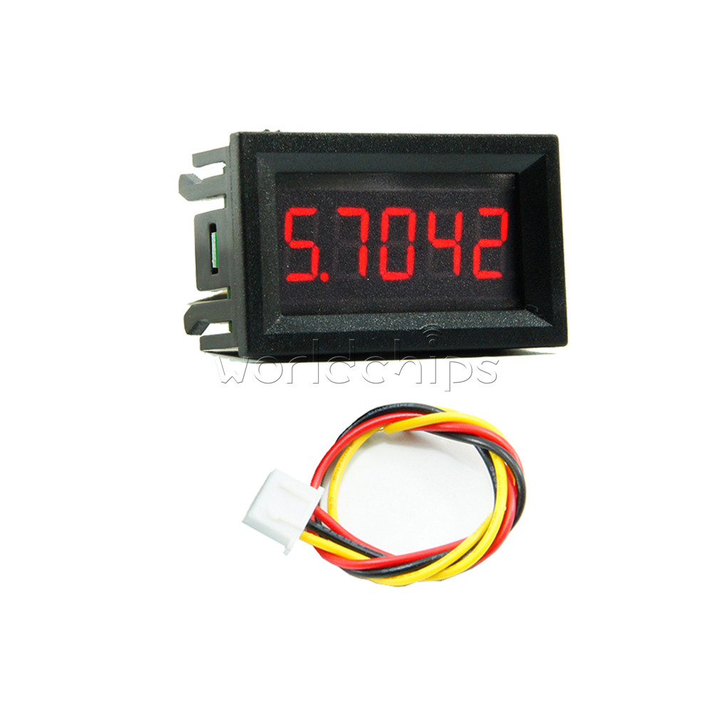 DC0-33V 0.36 inch LED Display 3 Wire 5-Digit High-precision Voltmeter 3 Colors