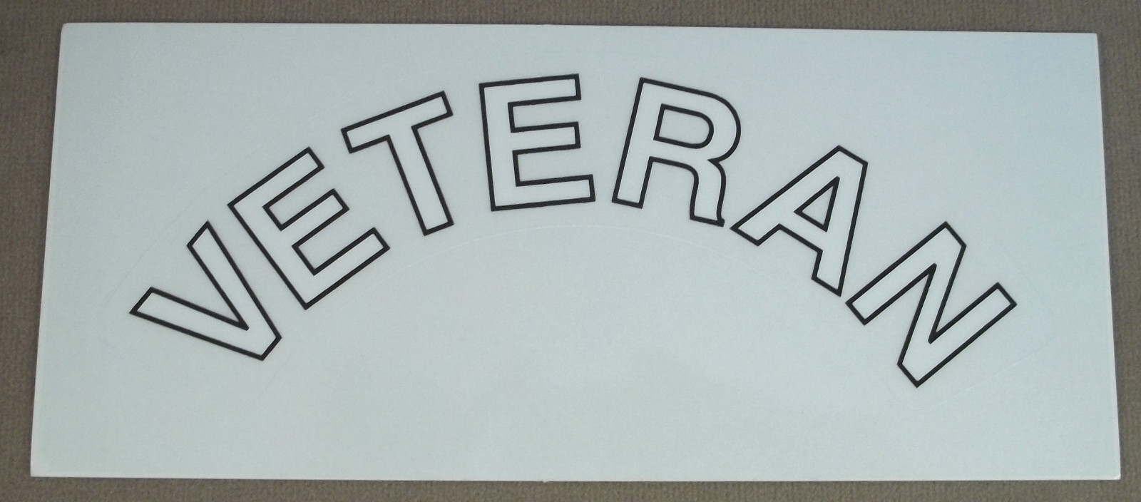 Armed Forces Veteran Decal - Sticker - White Letters With Clear Background