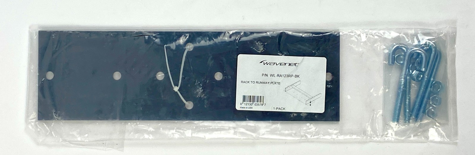 Wavenet WL-RA123RP-BK Rack to Runway Mounting Plate