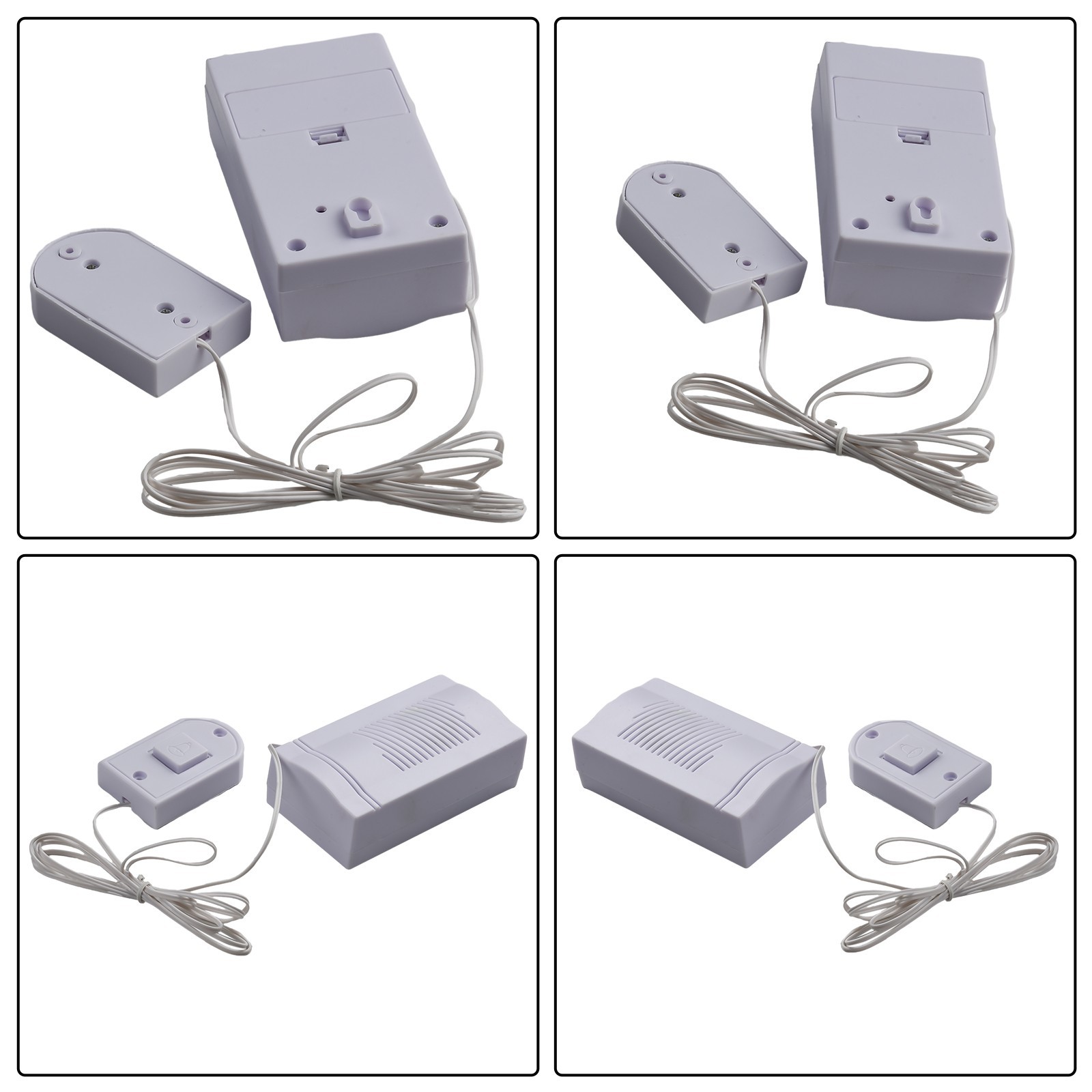 Wired Guest Welcome Door Bell Security Smart Wired Doorbell PUSH BUTTON Kits Set
