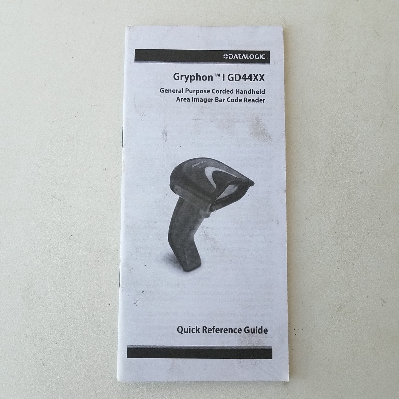 Datalogic Gryphon I GD44XX Quick Reference Guide