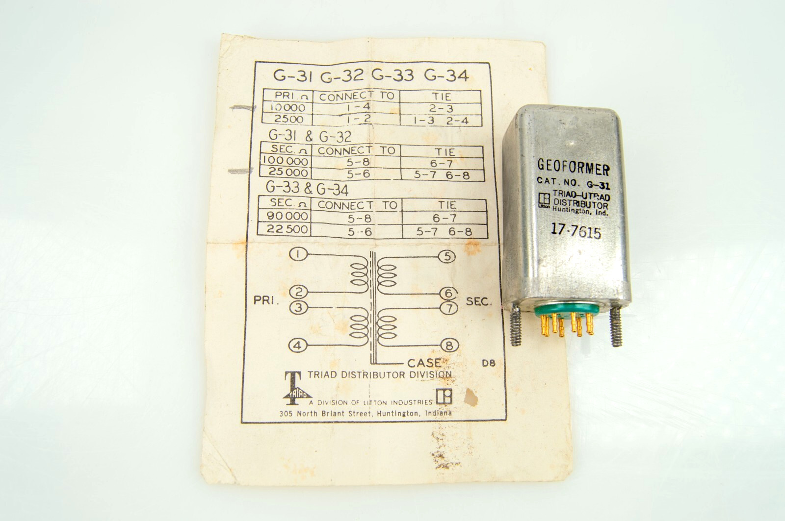 Triad Geoformer G-31 Transformer