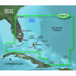 Garmin VUS513L Jacksonville-Bahamas SD Card #010-C0742-00