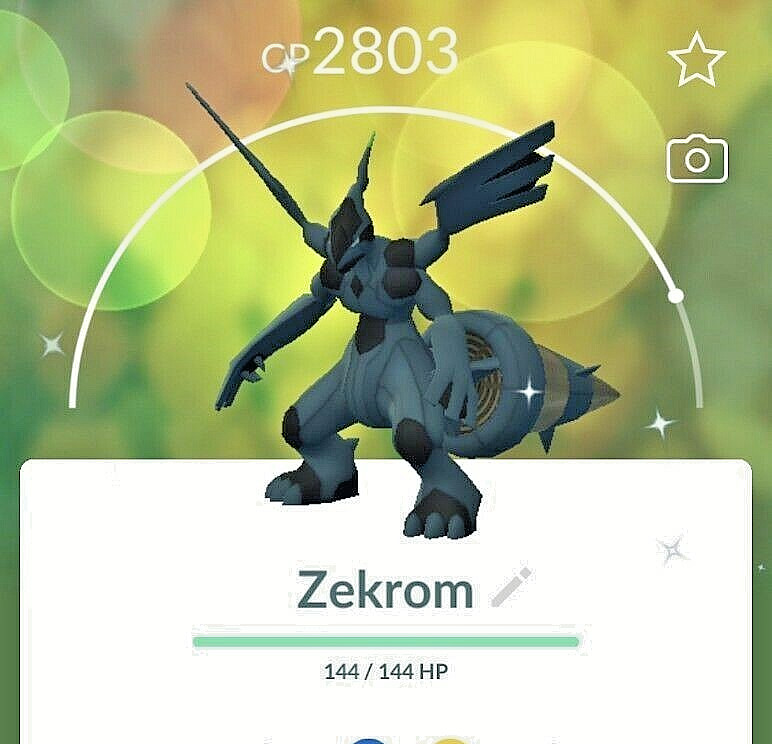 Pokémon - Shiny Zekrom - P T C - 80k stardust - Please see description