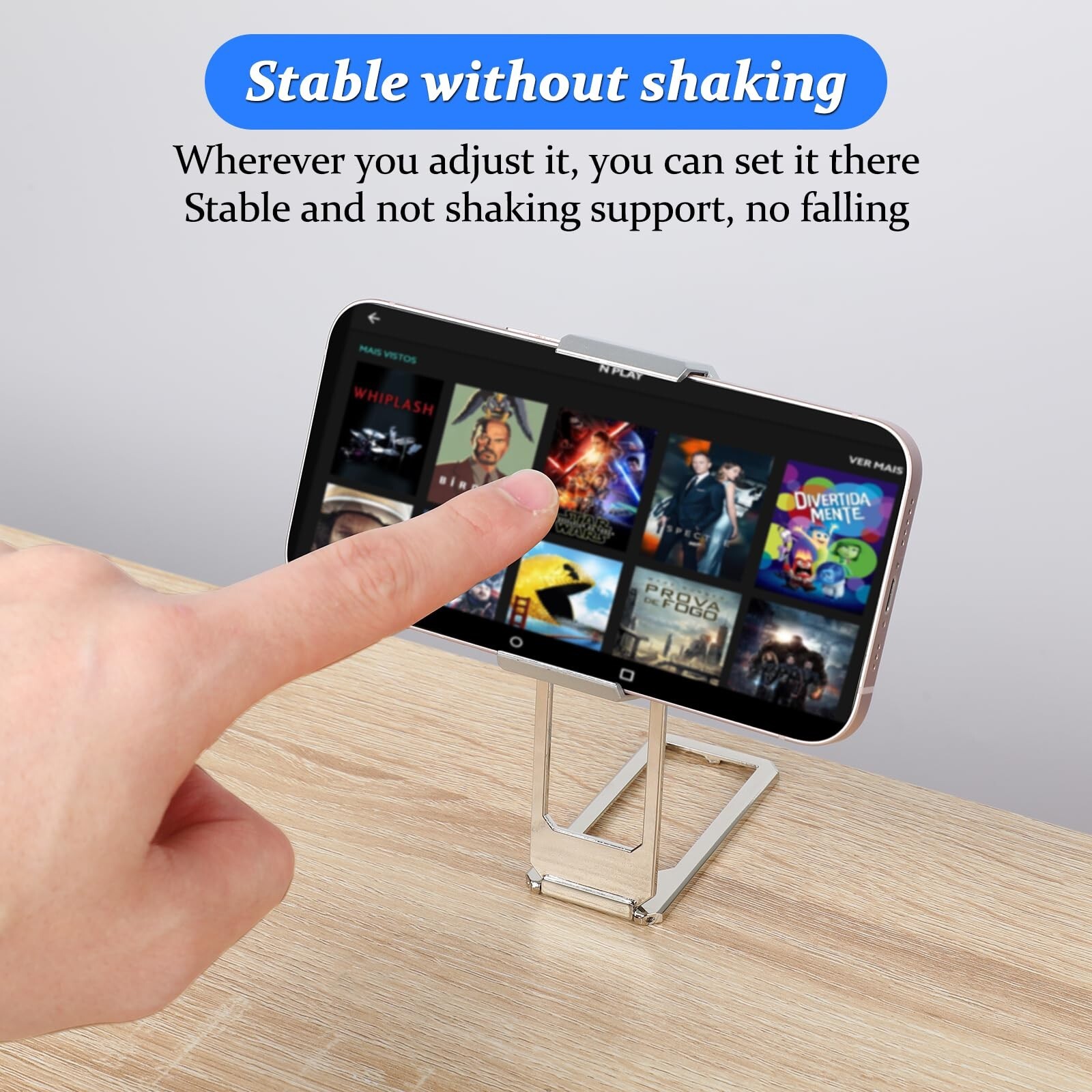New Upgraded Back Clip Type 360 Folding Bracket Cell Phone Stand Adjustable Desk