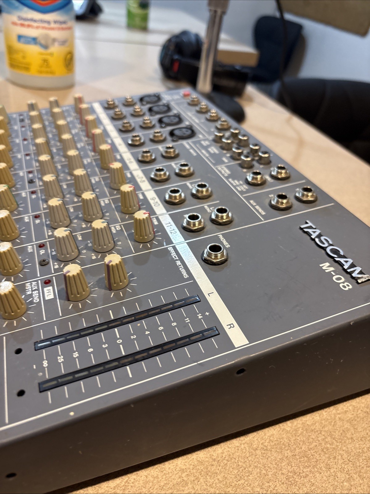 Tascam M-8 8 Channel Mixer Only Power-on tested RARE!