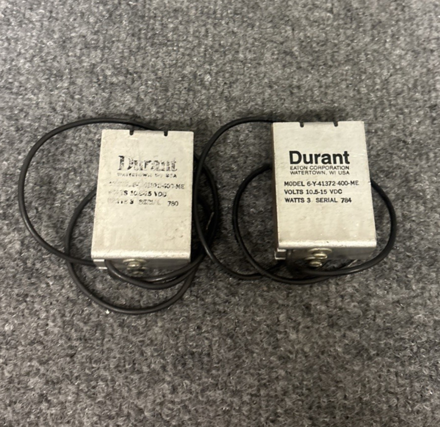 Lot Of 2 Durant Eaton Corp 6-Y-41372-400-ME 10.5-15VDC 3W Counter Missing Cover
