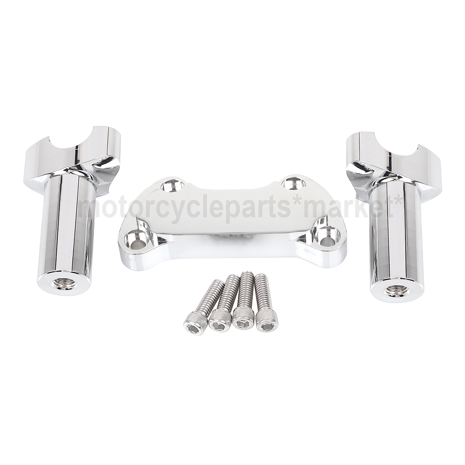 3.5" Handlebar Risers & Top Clamp For Harley Dyna FXDF FXDB Heritage Softail