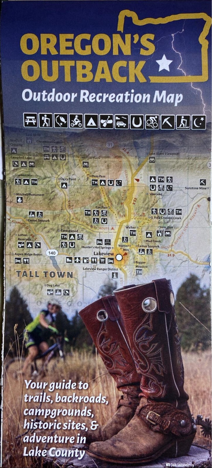Oregon's Outback, Outdoor Recreation Map