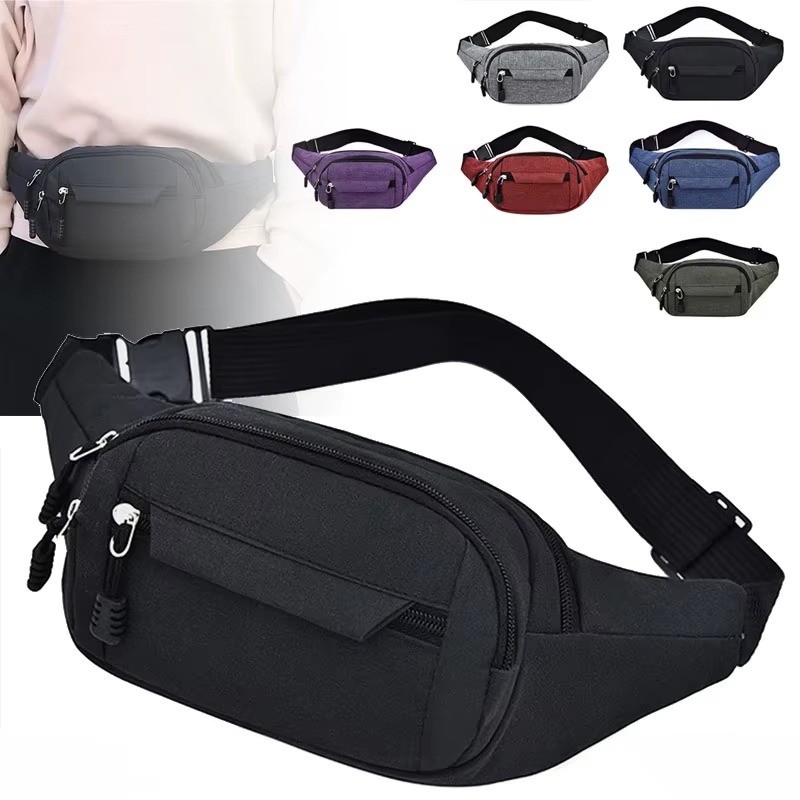 Men Women Fanny Pack Belt waist Bag Cross body Sling Shoulder Travel Sport Pouch