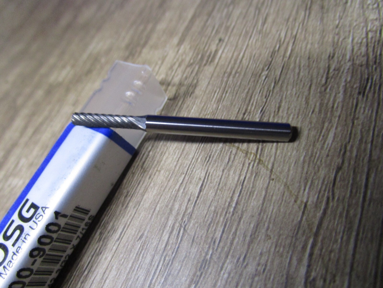 3/32" x 7/16" 1/8" Shank Dia SA Cylindrical - No End Cut Single Cut Carbide Burr