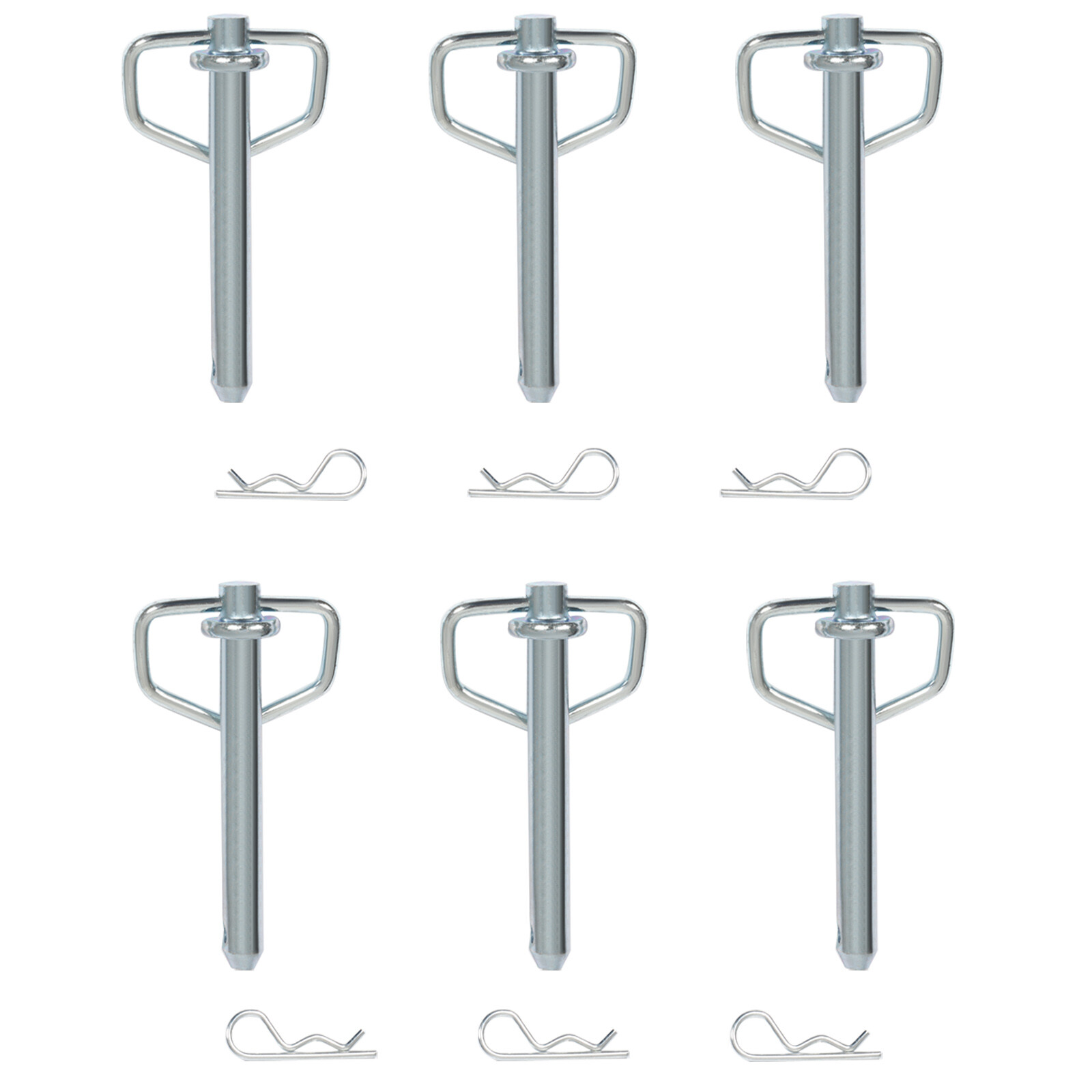 6Pcs Trailer Stake Pocket D-Ring Tie Down Flatbed Utility Capacity 12000lbs