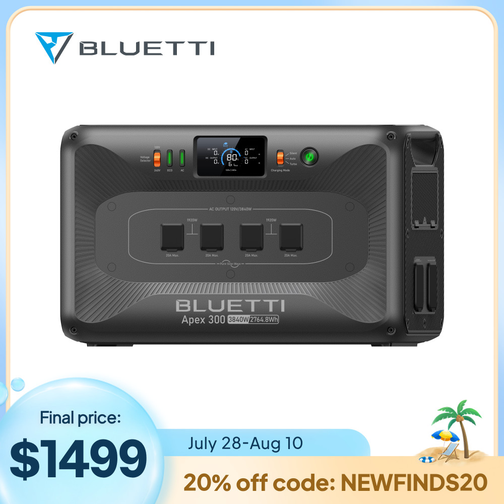 BLUETTI Apex300 2764.8Wh Portable Power Station Generator for RV, Off-grid Life