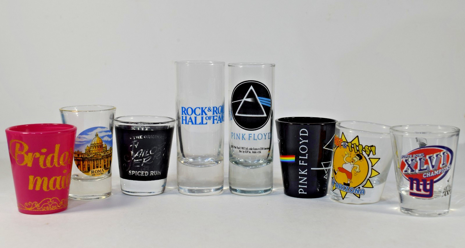 Collectible Shot Glasses - Lot of 8