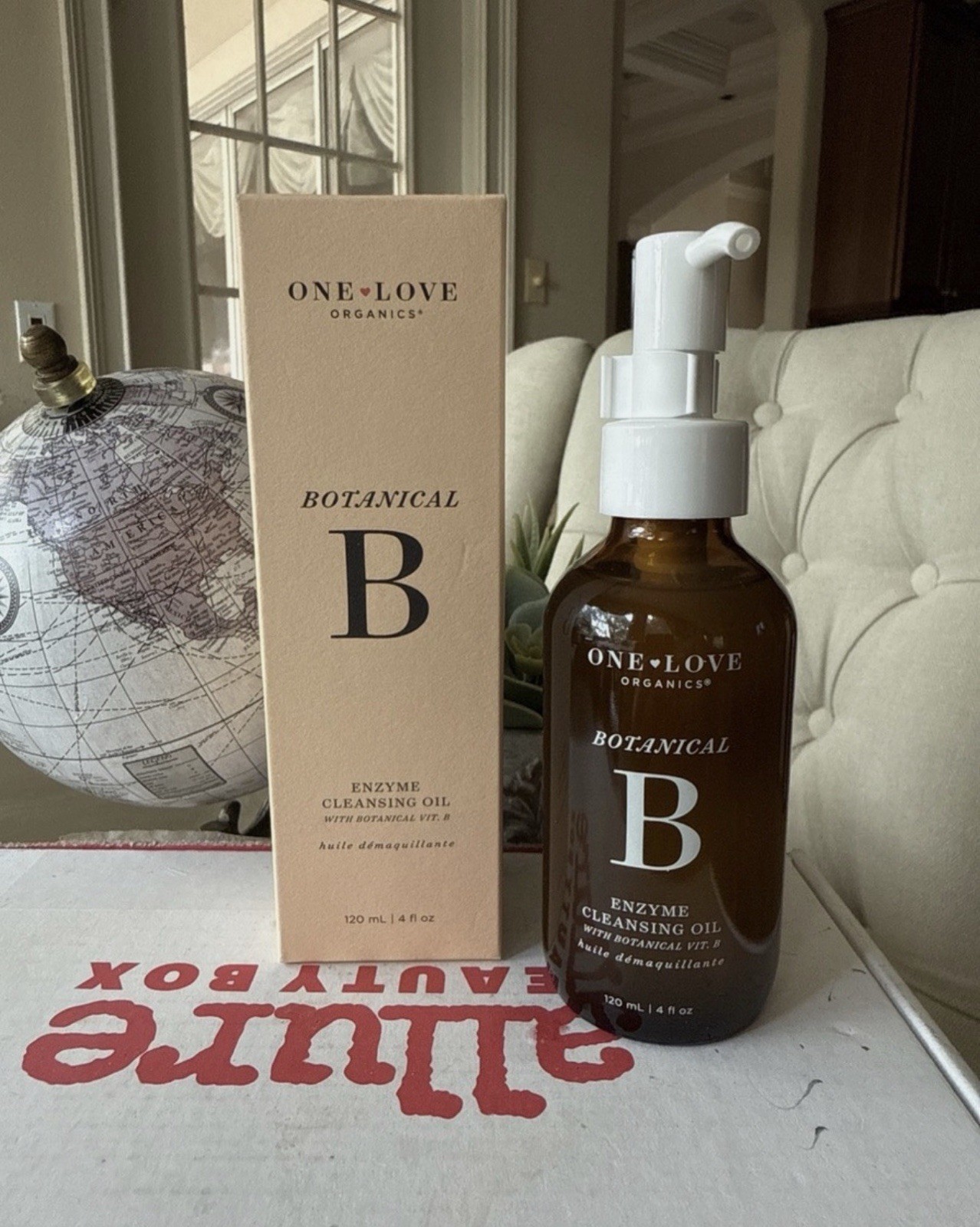 One Love Organics~Botanical B Enzyme Cleansing Oil~120ml/4 fl oz~Full Size~NIB~