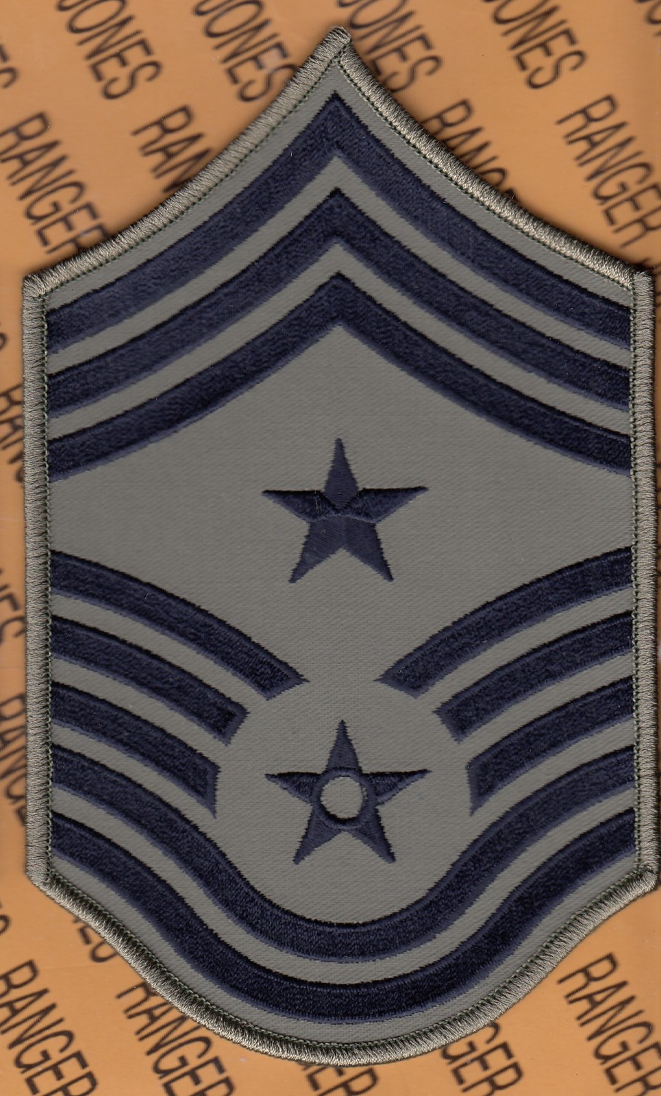 USAF Air E-9 Command Chief Master Sergeant CCM AFBU rank ~6.75" single patch B