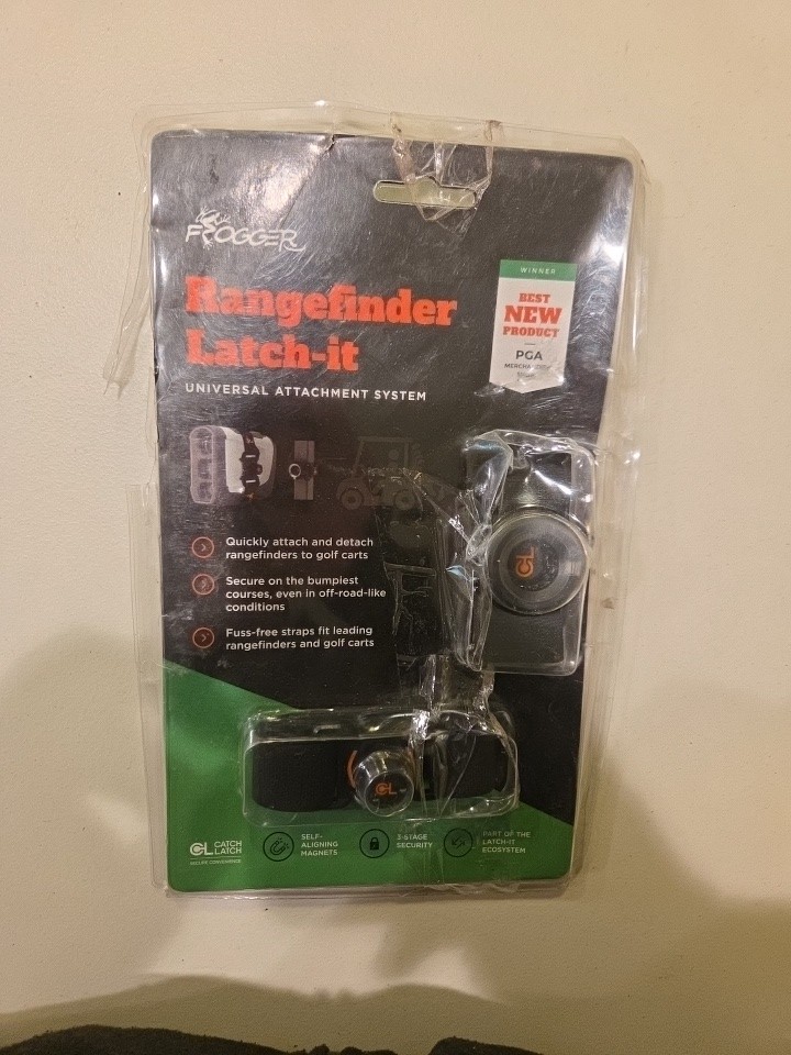 Frogger Golf Rangefinder Magnetic Holder For Golf Carts With Latch-it Technology