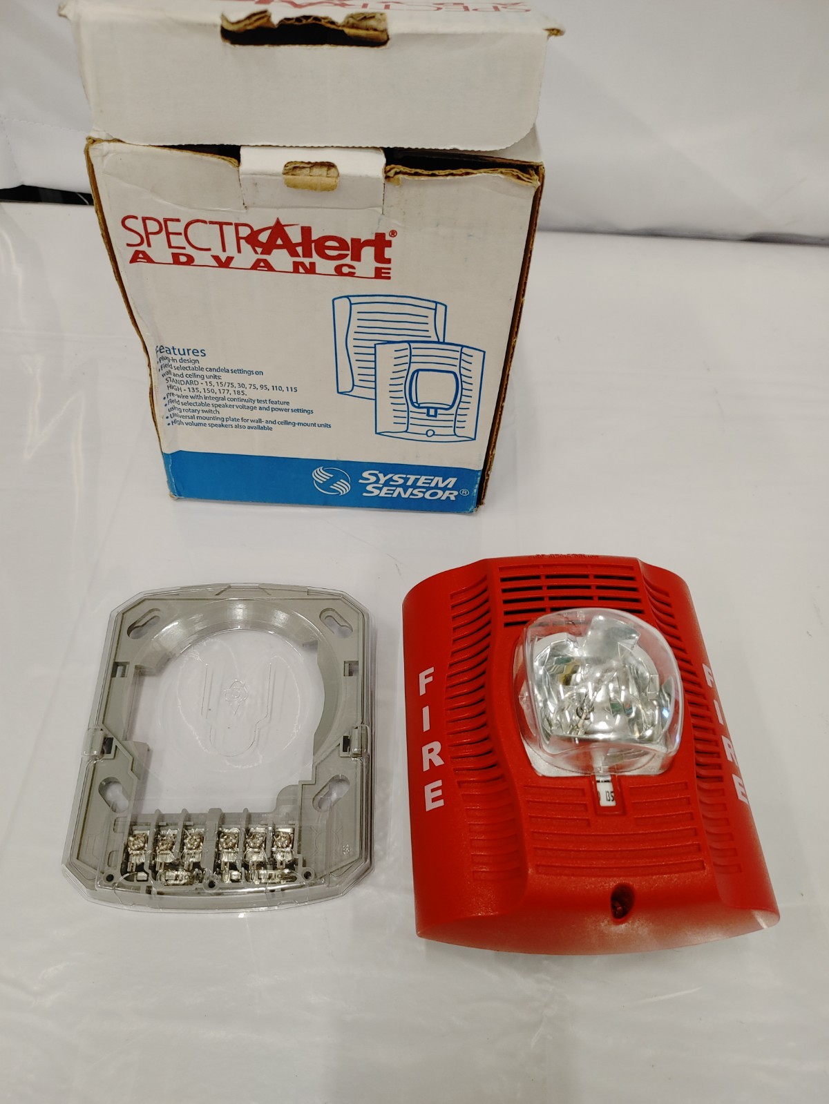 System Sensor SPSRH Wall Mount Speaker/Strobe