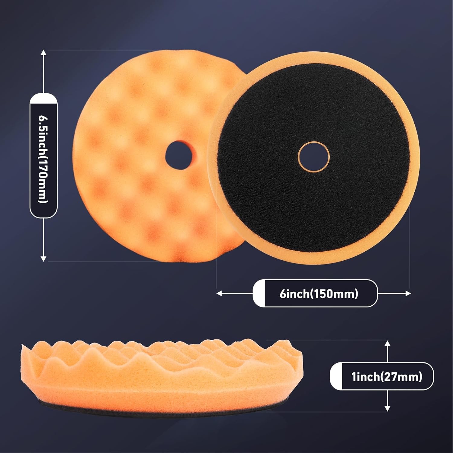 6-inch Polishing Pad Set, 7-Piece Set