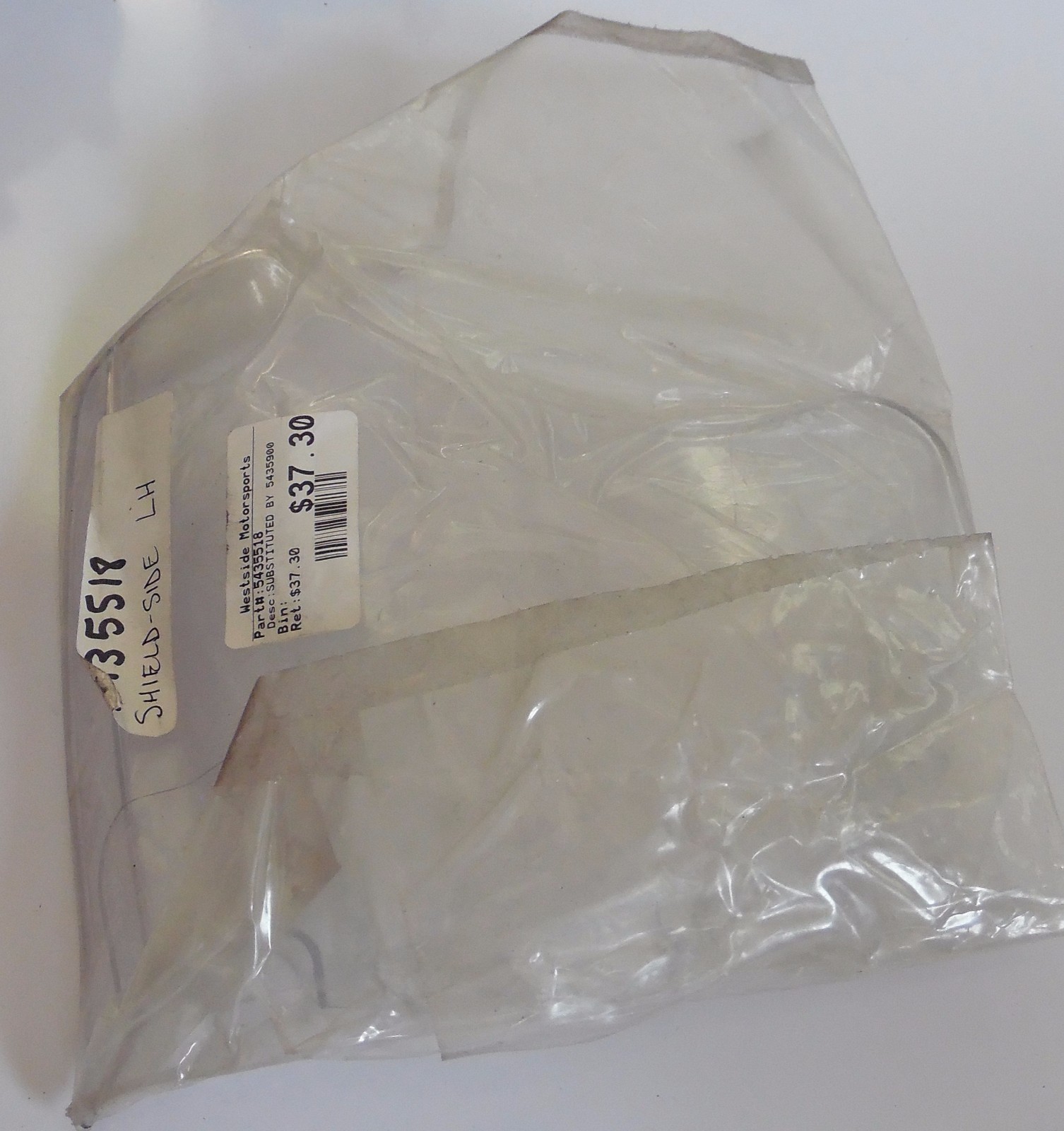 POLARIS PURE OEM NOS SNOWMOBILE LH CLEAR SHIELD IN THE WRAPPER 5435900