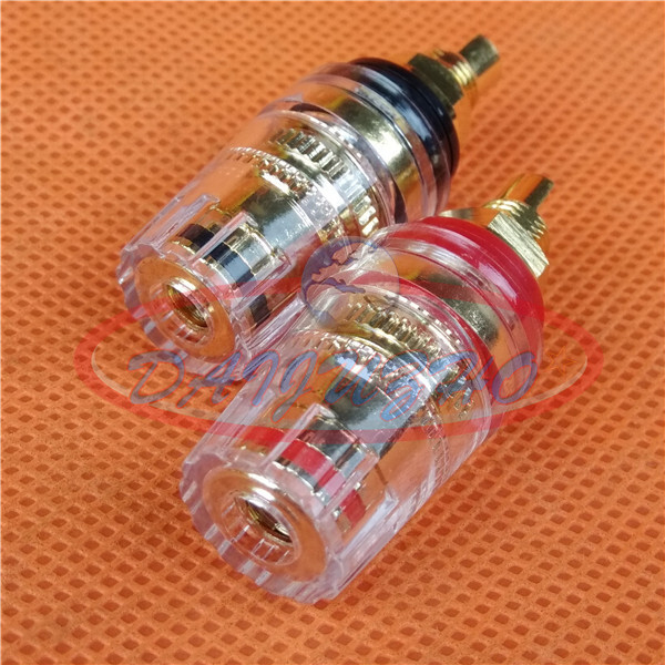 2pcs Speaker Banana Amp Terminal Long Binding Post new