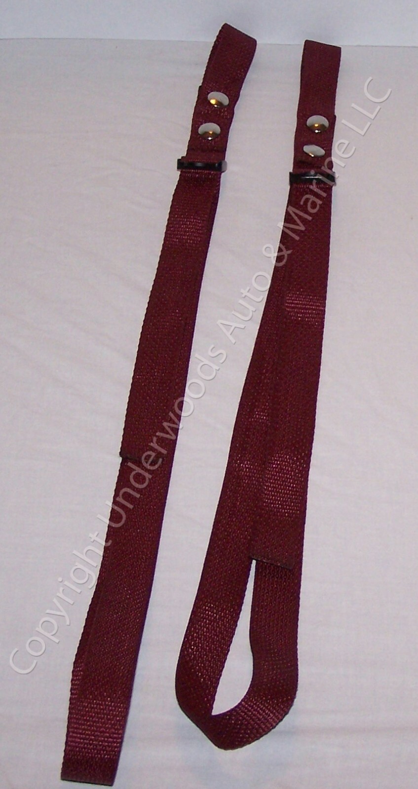 Burgundy Straps Adjustable Boat Fender Bumper Pair New Docking Utility USA