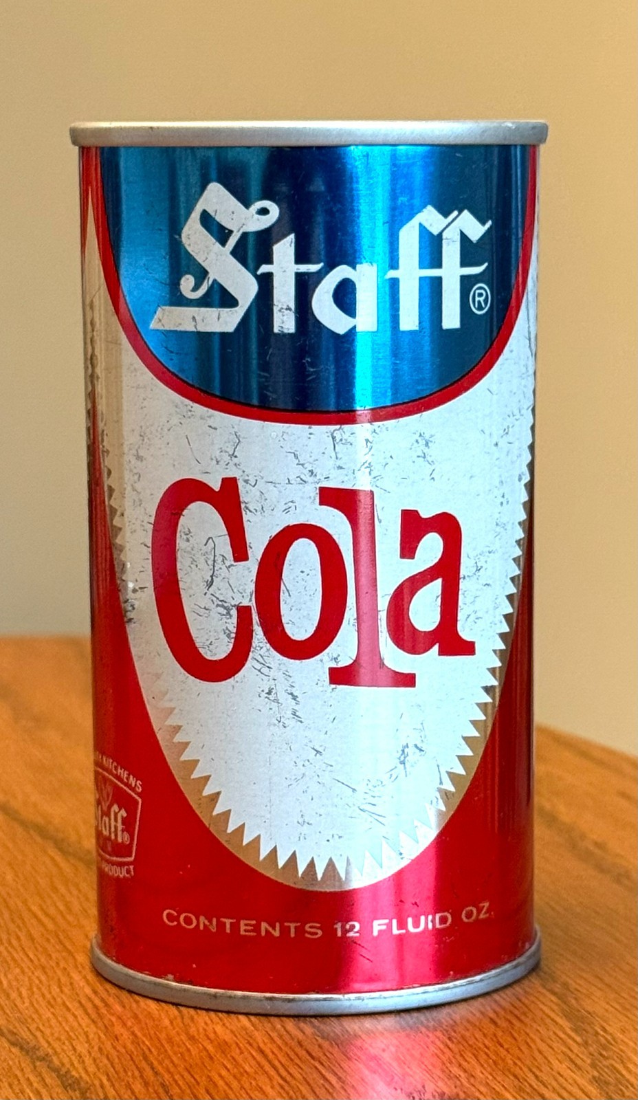 *Rare* Pre-Zip Code Staff Cola Soda Can