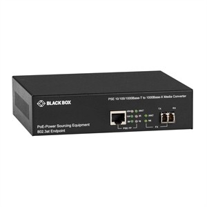 Black Box LPS500A-MM-LC-R3 PoE RJ45 to LC MM 550m Media Converter