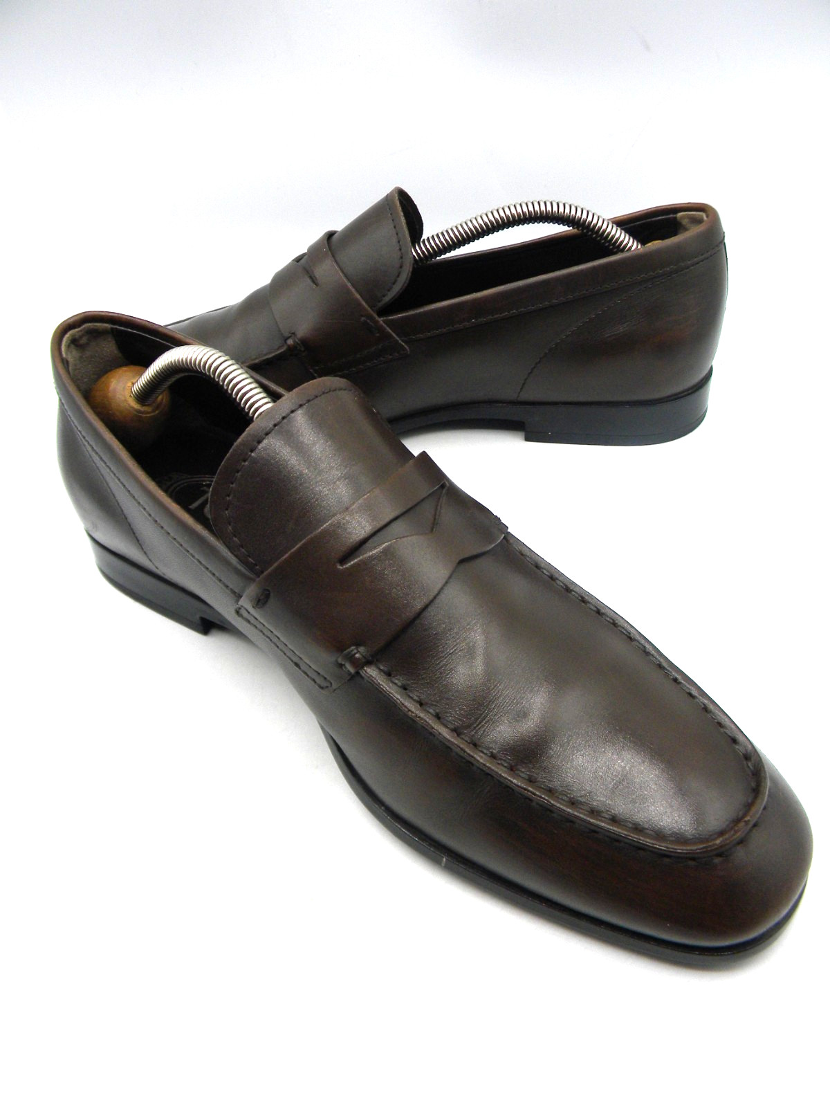 TOD’S Mens Brown Slip on Loafers Sz 5.5 UK 6 US Eur 39