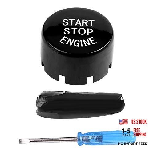 Car Engine Start Stop Switch Button Cover for F20 F21 F22 F23 F30 F31 F32 Black