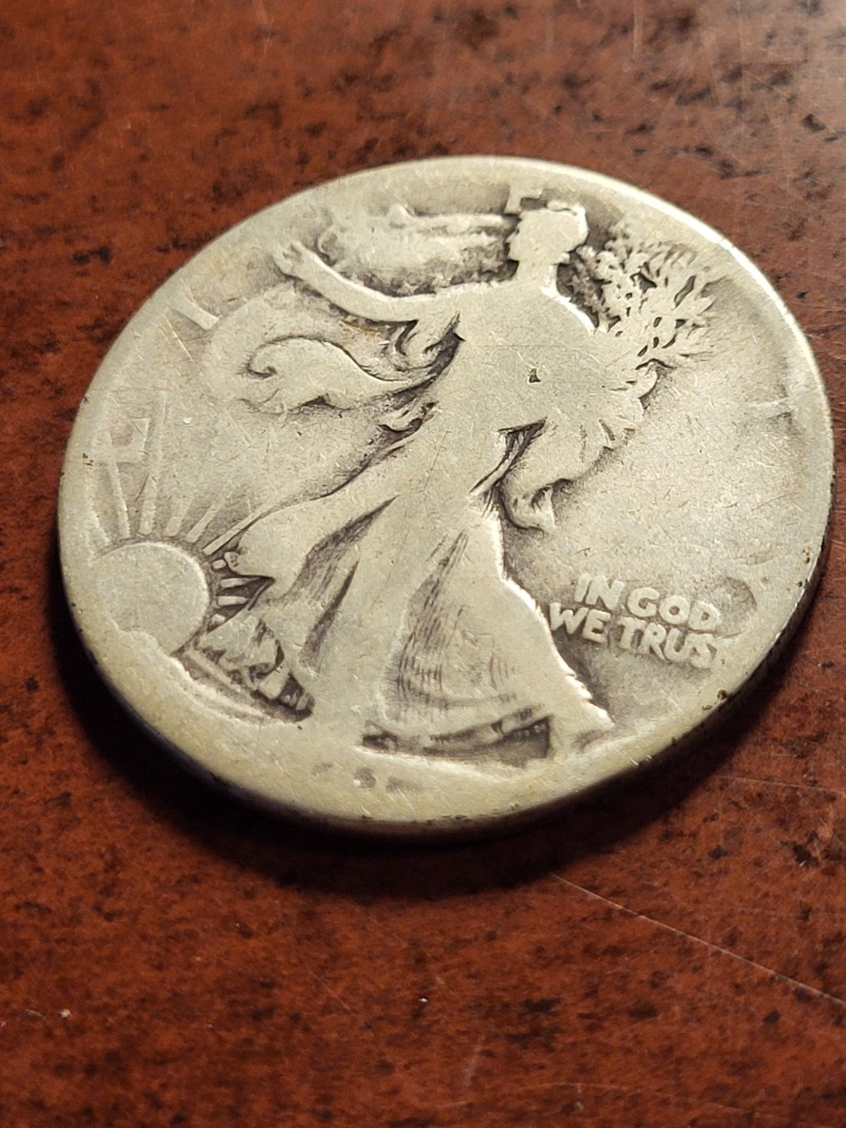 1921 Walking Liberty Silver Half Dollar, key date Philadelphia     inv04    h237