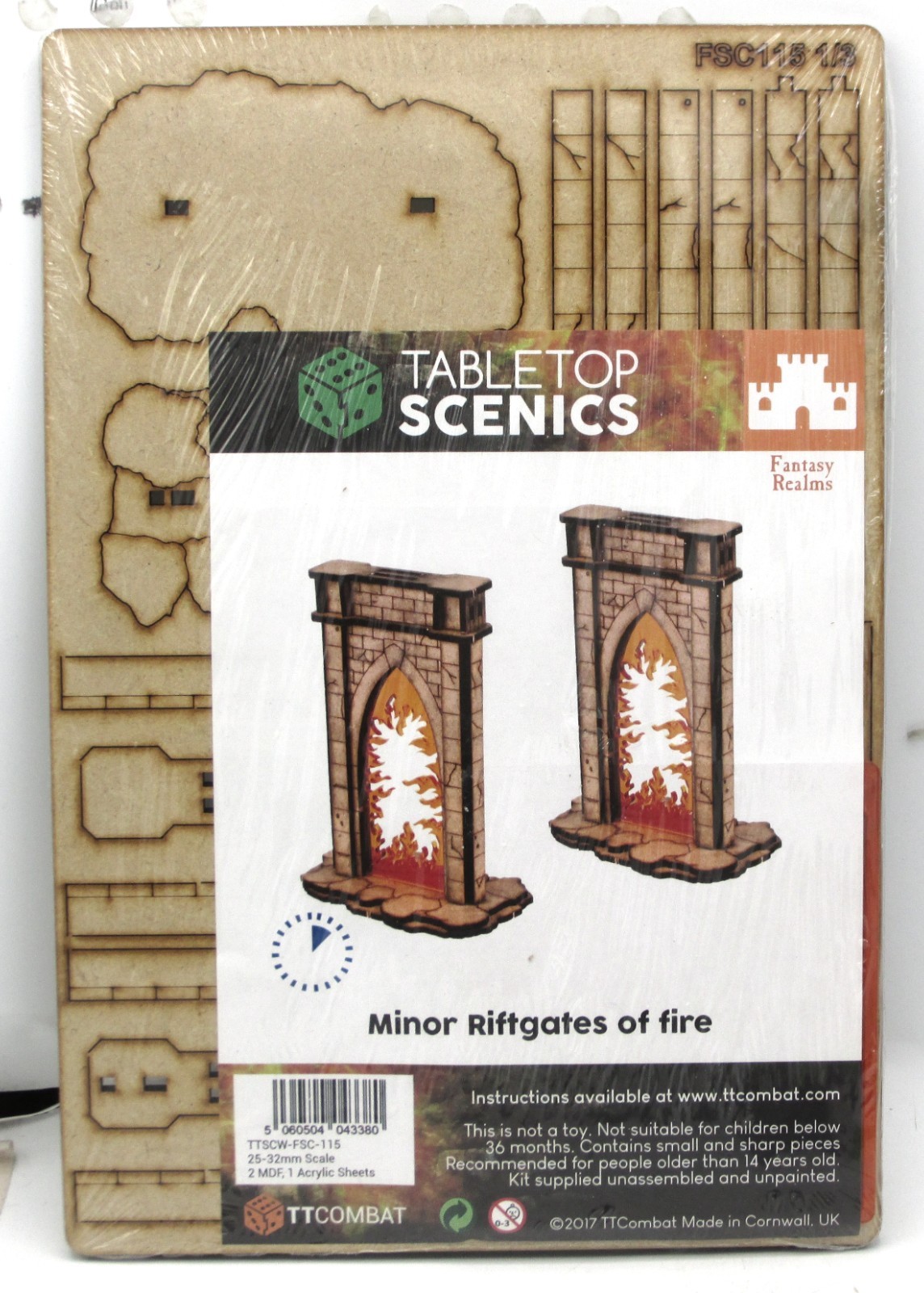 TTCombat TTSCW-FSC-115 Minor Riftgates of Fire (Fantasy Realms) Terrain Kit Gate