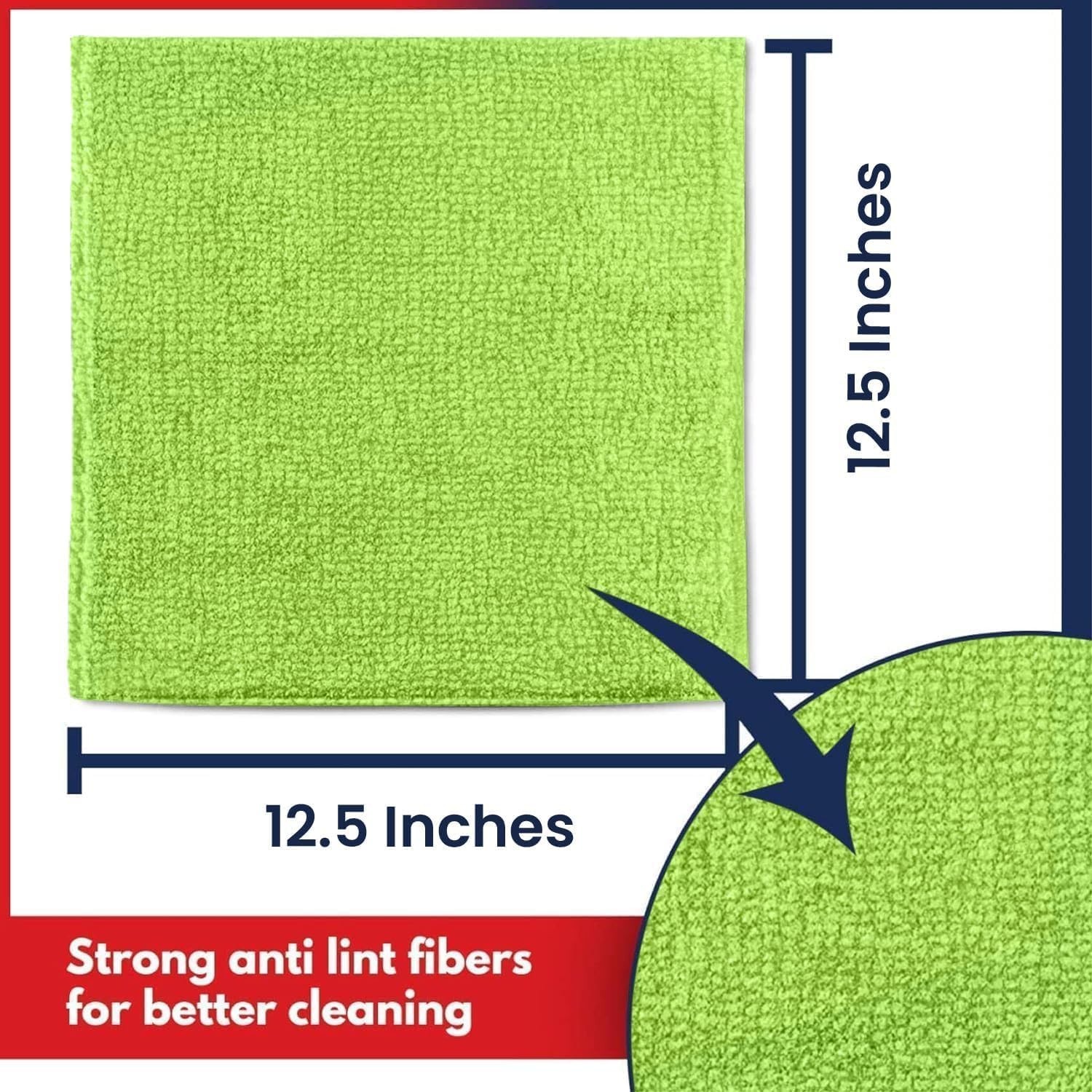 10x Grip-Root Weave Microfiber Cloths - 8 Pack for Ultimate Absorbency & Shine