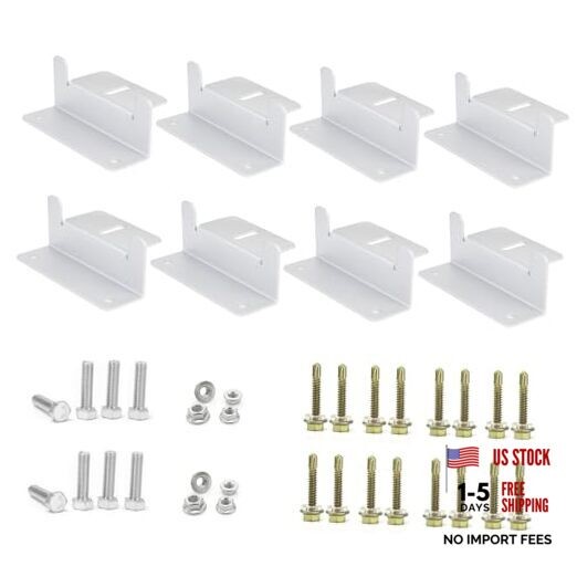 8 Units Solar Panel Mounting Brackets,Z Bracket Sets 2 Pack Z Bracket